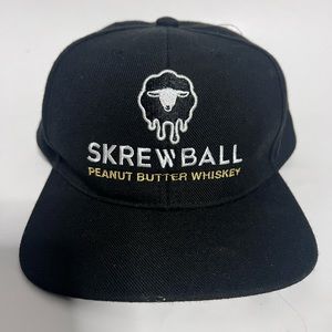 Skrewball Peanut Butter Whiskey | Flat Bill Under Design | SnapBack Hat | RARE